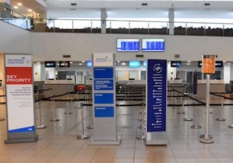 El Aeropuerto Internacional Rosario luce completamente vacío en tiempos de coronavirus\u002E (Aeropuerto Rosario)