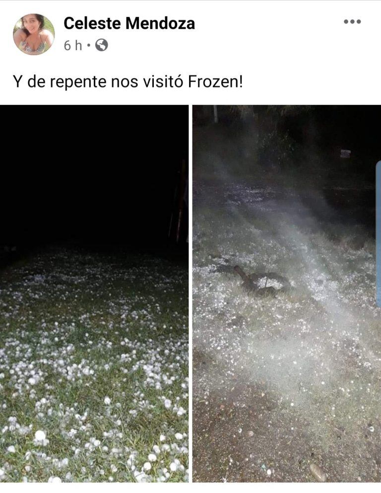 Imágenes de una vecina de San Antonio de Arredondo. (Foto: captura de pantalla / Facebook).