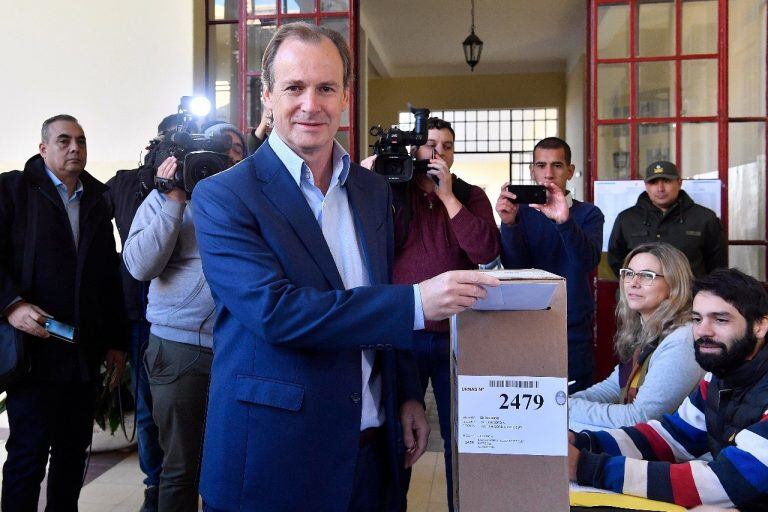 Bordet votando en Concordia (Fotos: Juanjo García)