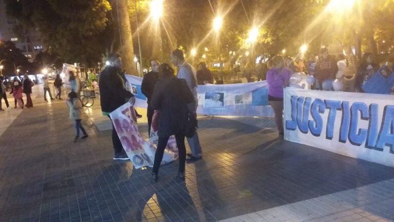 Marcha pidiendo justicia por Emanuel Garay