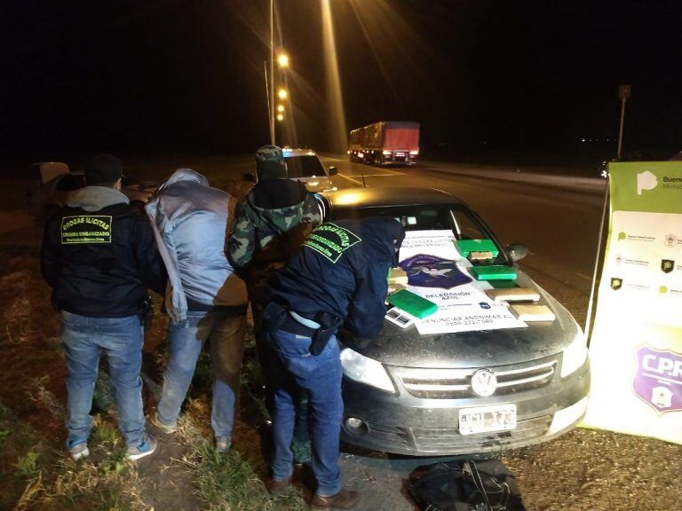 Operativo antidrogas en Ruta 3 y 60.