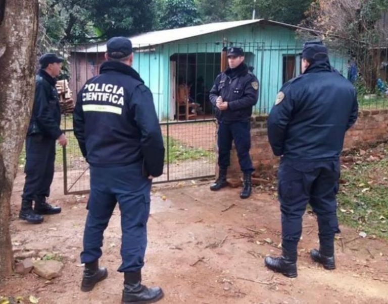 Allanamiento en la casa de Milton Schneider. (Foto: El Territorio)