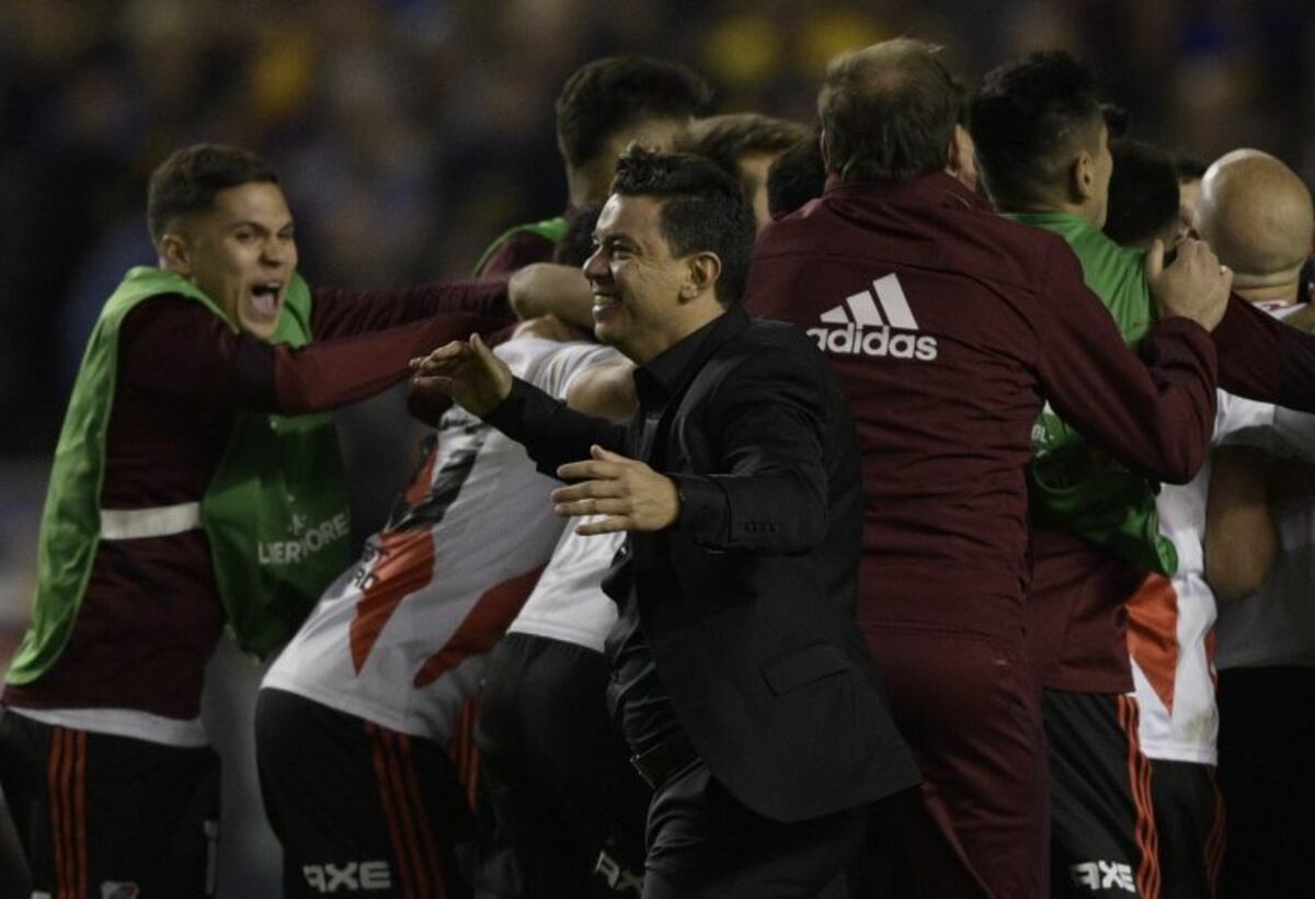 Se viralizó el festejo desaforado de Marcelo Gallardo luego de ganarle a Boca