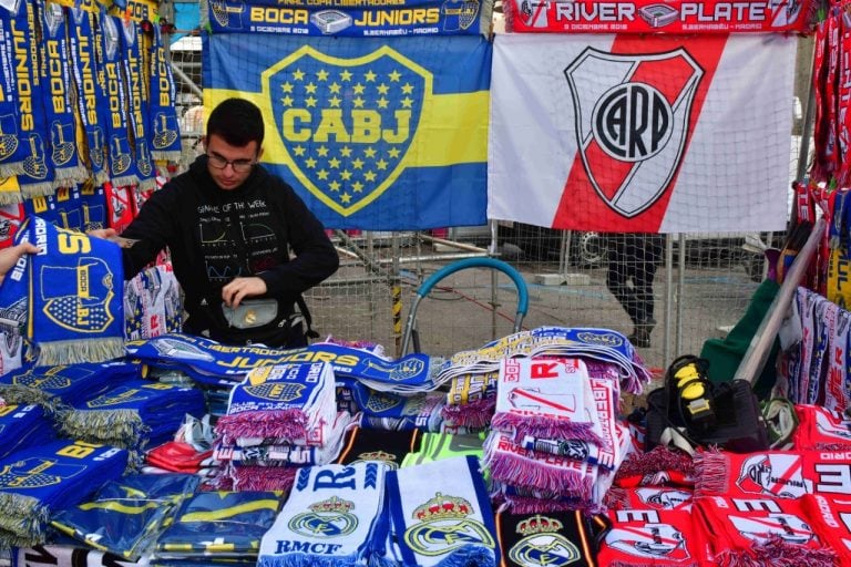 River y Boca se enfrentan por la final de la Copa Libertadores en Madrid (Foto: Federico López Claro)