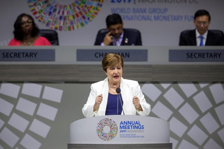 La directora gerente del FMI, Kristalina Georgieva. Crédito: EFE/EPA/ERIK S. LESSER.