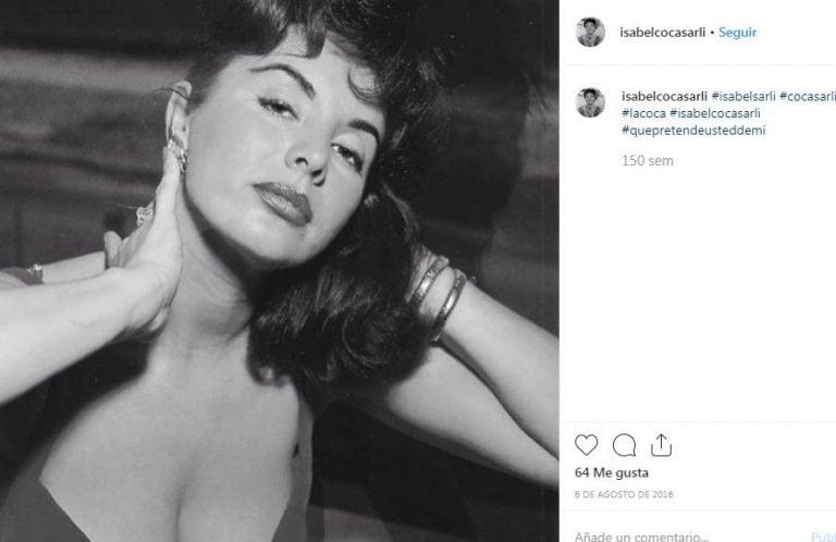 Isabel "Coca" Sarli murió a los 89 años. Instagram/isabelcocasarli