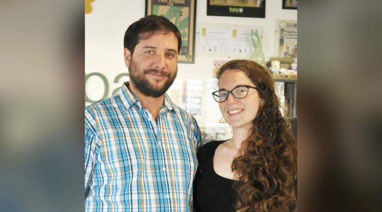 Daniel Oliveto y Ayelén Vitale (Expocannabis Uruguay)