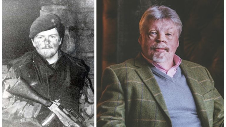 CBE Simon Weston, soldado de la Guaria Galesa en 1982.