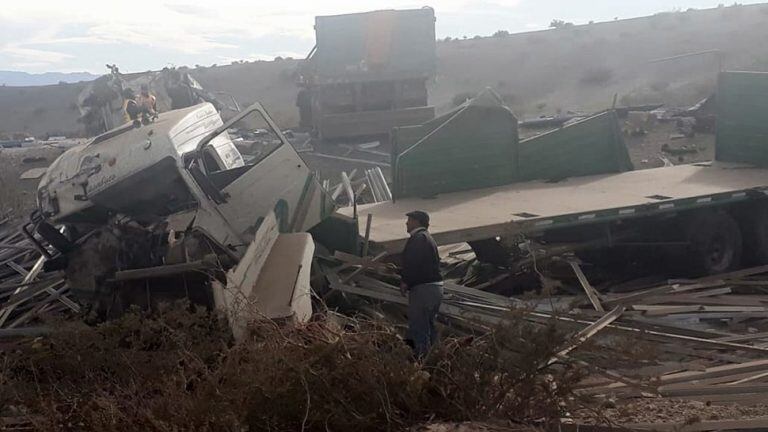 El rodado protagonista del primer accidente.