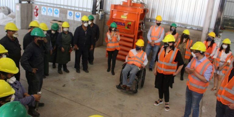 Los ministros Cabandié y Zigarán durante la visita al  el Centro Ambiental Jujuy (CAJ), a cargo de GIRSU S.E., que se encuentra en operación desde diciembre del año pasado.