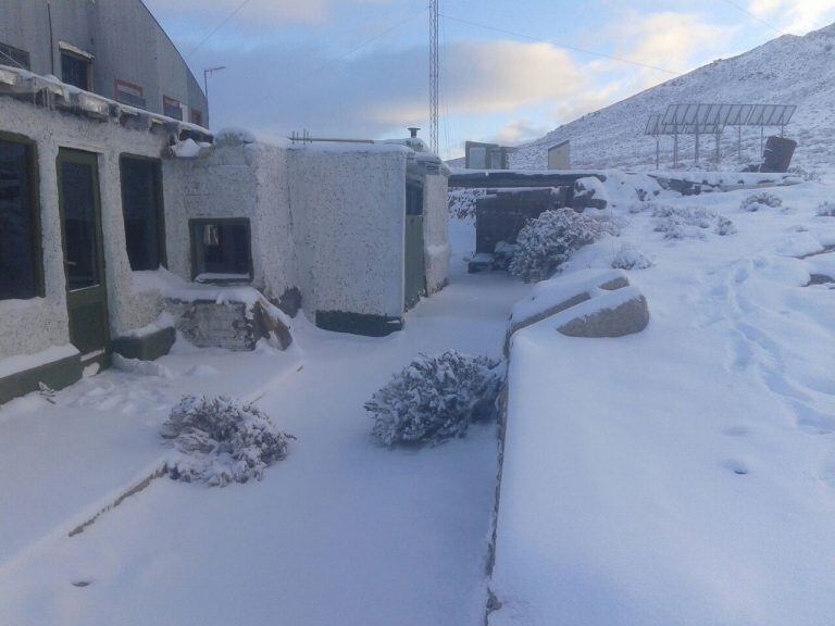 San Juan amaneció nevado