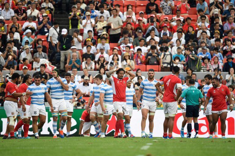 Los Pumas jugarán su tercer partido el sábado 05 de octubre ante Inglaterra. Foto: AFP/Filippo Monteforte.