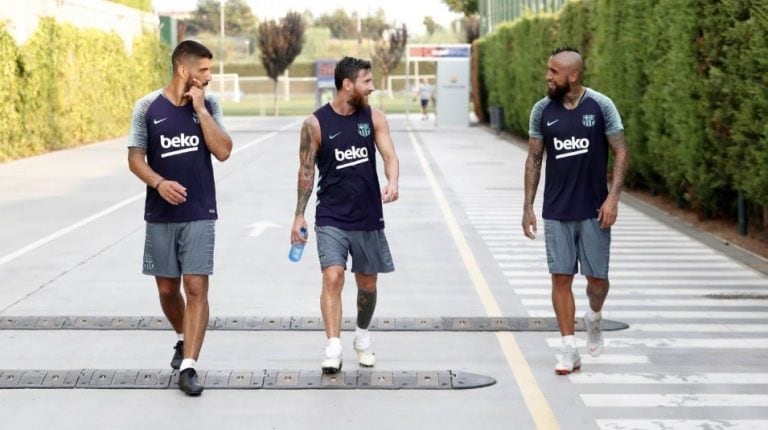 Suárez, Messi y Vidal