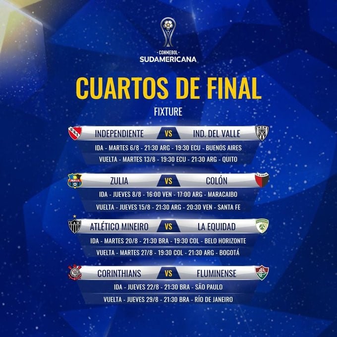 Fecha Conmebol. (Twitter)