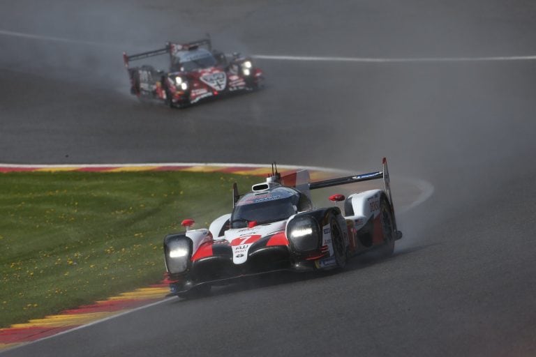 Pechito López (Toyota), en las 6 Horas de Spa, Bélgica, anteúltima fecha del Mundial de Resistencia (WEC) 2018-2019.