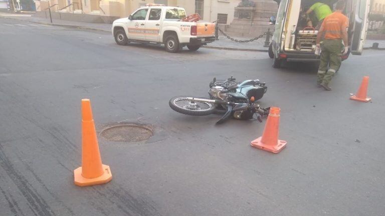 Fuerte choque en el centro de Bahía Blanca