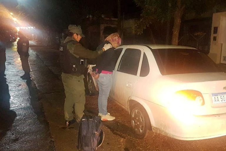 Jésica Daniela G. fue interceptada este jueves a la madrugada. (SL24)