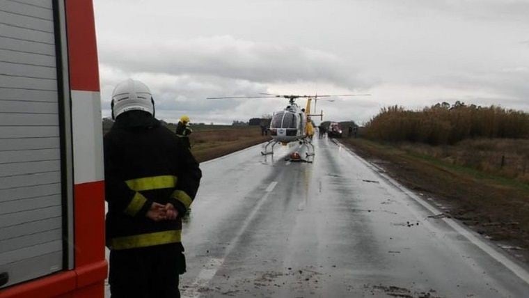 Dos muertos en un terrible accidente en la ruta 33