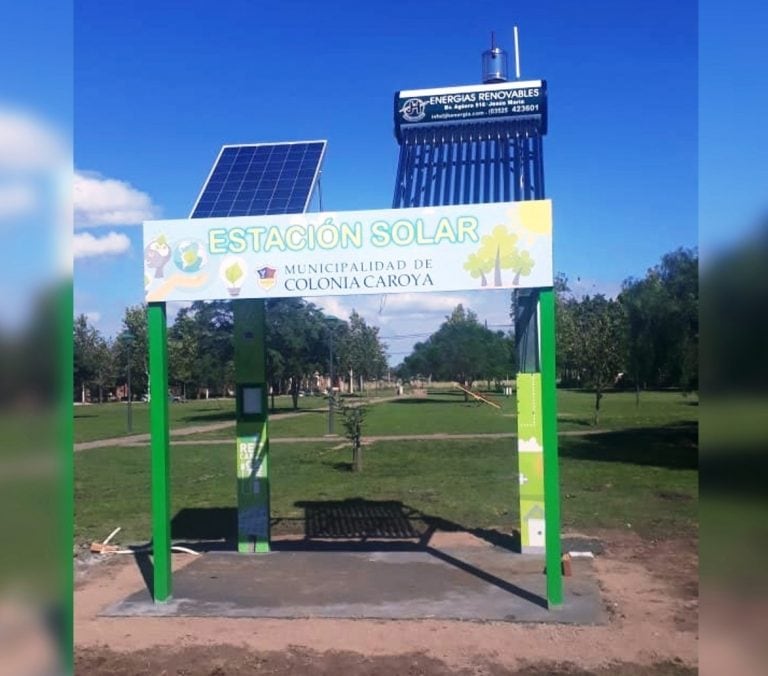 Estación Solar de Colonia Caroya (Gentileza Radio Jesús María)