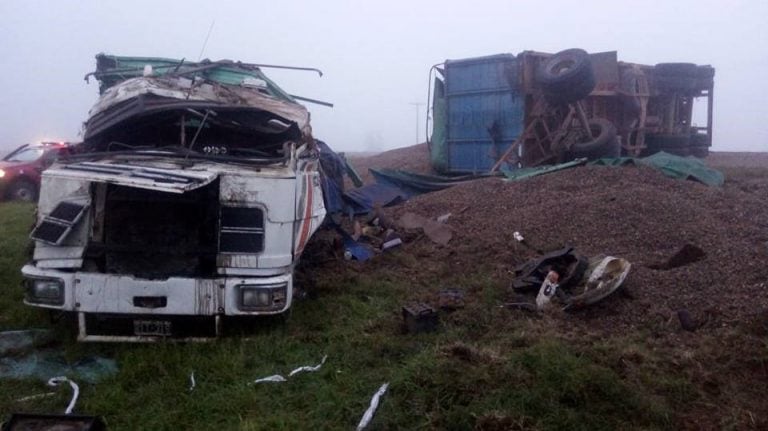 Camionero muerto en ruta 8