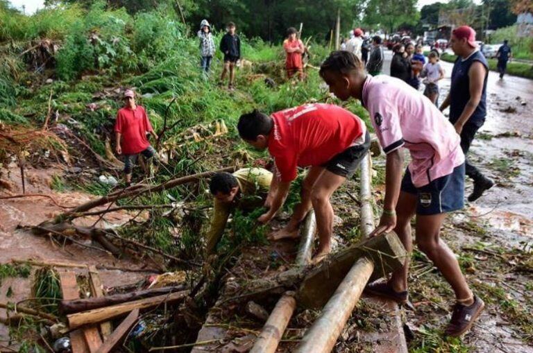 Inundaciones en Posadas. (Foto: El Territorio)