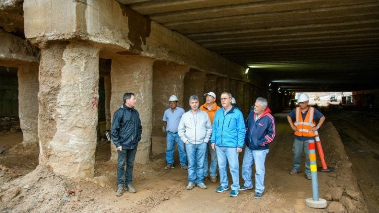 Recorrida de Schiaretti por diferentes puntos de obra.