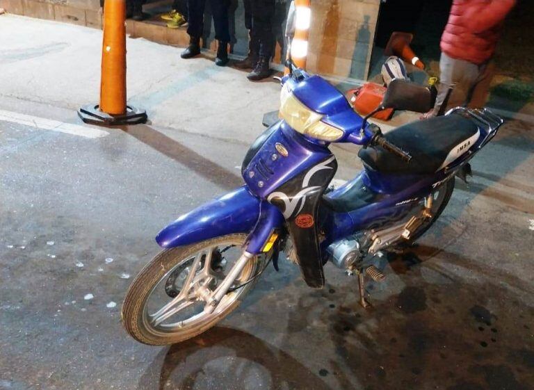 Moto secuestrada violando protocolo de ingreso a San Luis