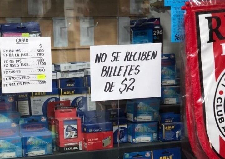 Comercios no aceptan los billetes de $2