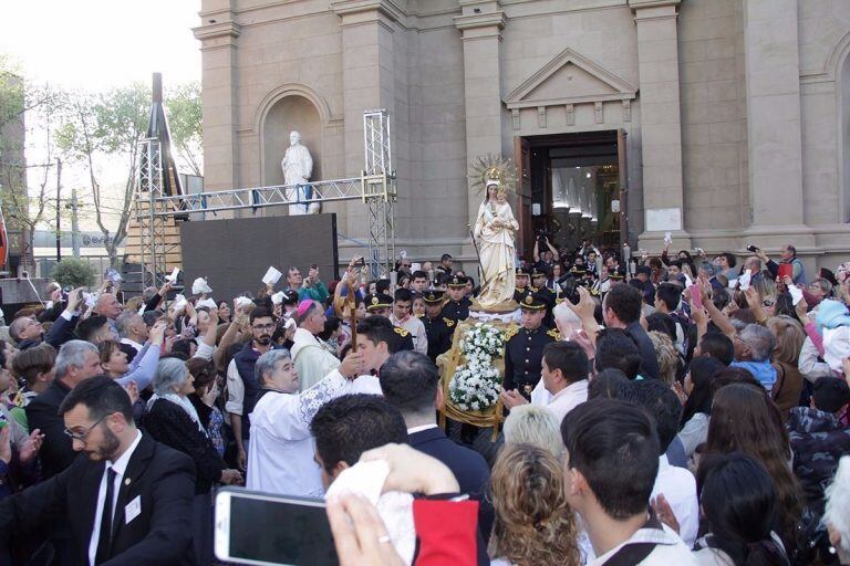 Así conmemoraron a su patrona en su día. Foto: El Diario de la República.