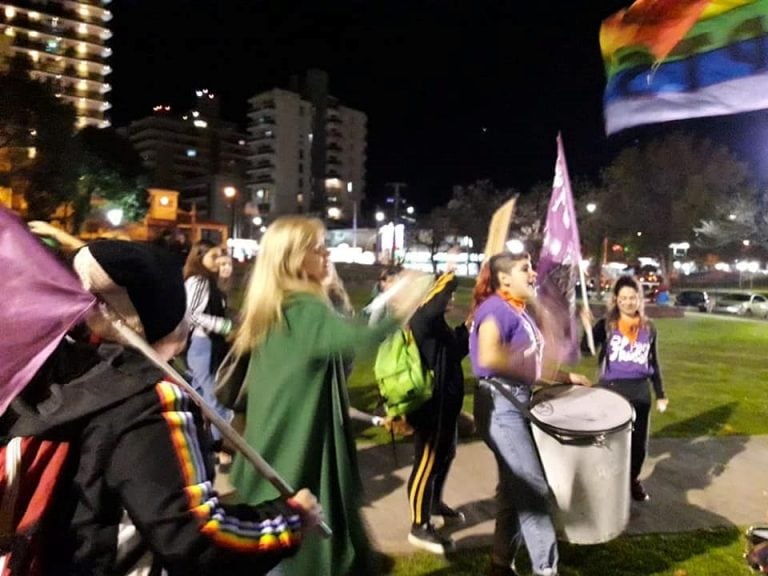 Marcha de "Ni una menos" en Carlos Paz