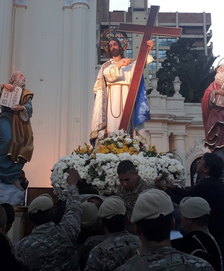 Imagen del patrono de los capitalinos jujeños, Santísmo Salvador