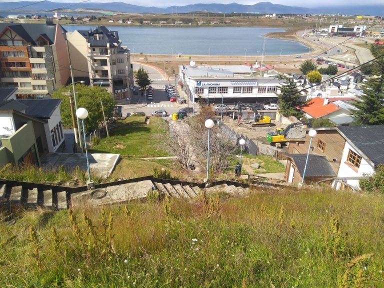 Arreglos de calles. Ushuaia.