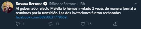 Tuit de Bertone contra Melella