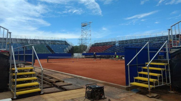 El predio del Kempes se prepara para recibir el Córdoba Open.