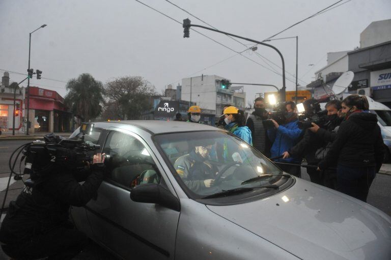 Controles en CABA en colectivos y Licencias de Conducir retenidas. (Foto: Clarín)