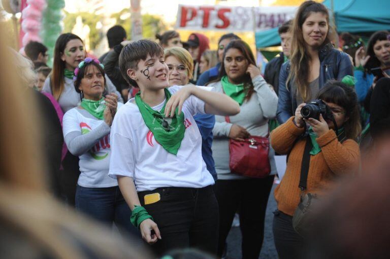 Marcha por la legalización del aborto en el Congreso. Federico López Claro.