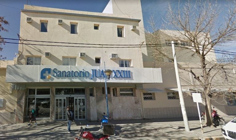 La joven de 15 años había sido trasladada al sanatorio Juan XXIII (web).