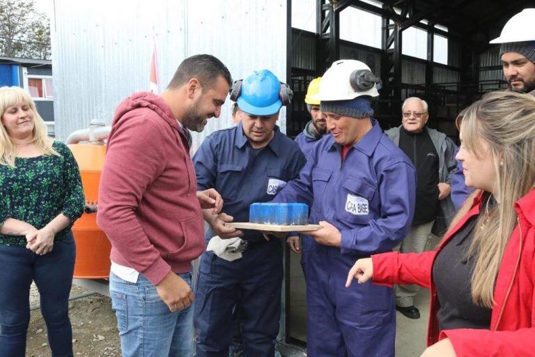 Subsecretaria de la Vivienda Yanira Martinez Ortiz en la inauguración de la Bloquera Cooperativa "Casa Base".