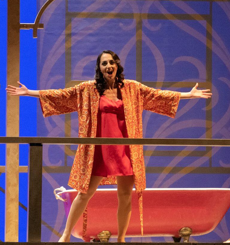 Constanza Díaz Falú interpretando el rol de Norina en la Ópera "Don Pasquale" de Donizetti.