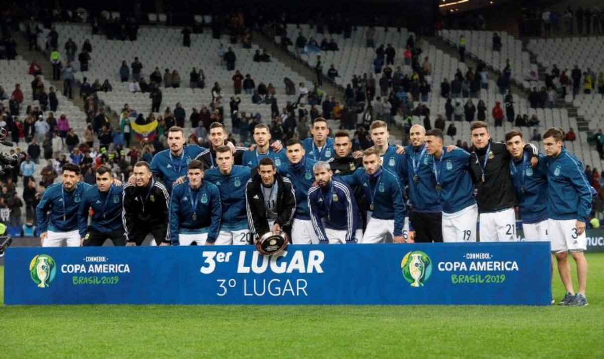 Sin Messi, la Selección Argentina recibió el bronce de la Copa América 2019