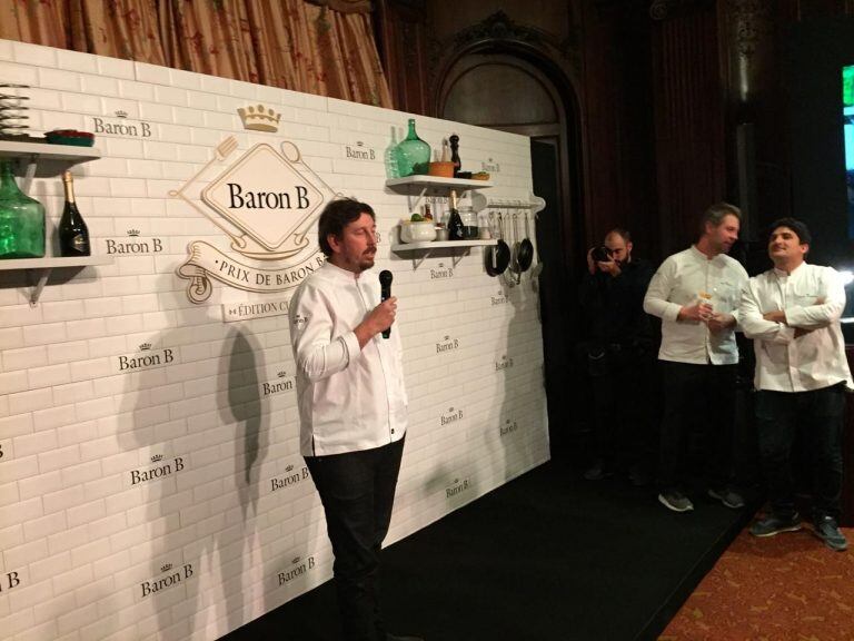 El chef cordobés Santiago Blondel ganó el Prix de Baron B Édition Cuisine.