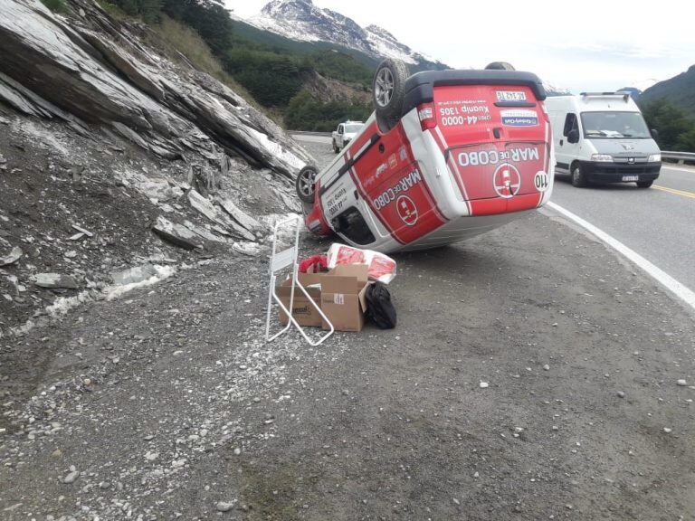 Accidente vial. Ushuaia.