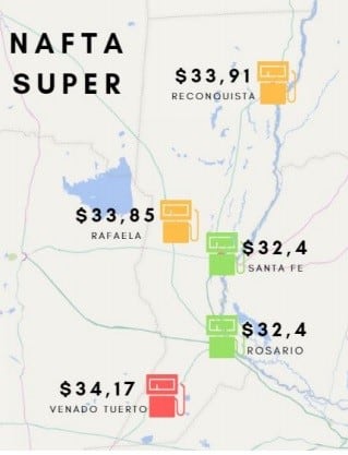 Aumento de precio en los surtidores santafesinos