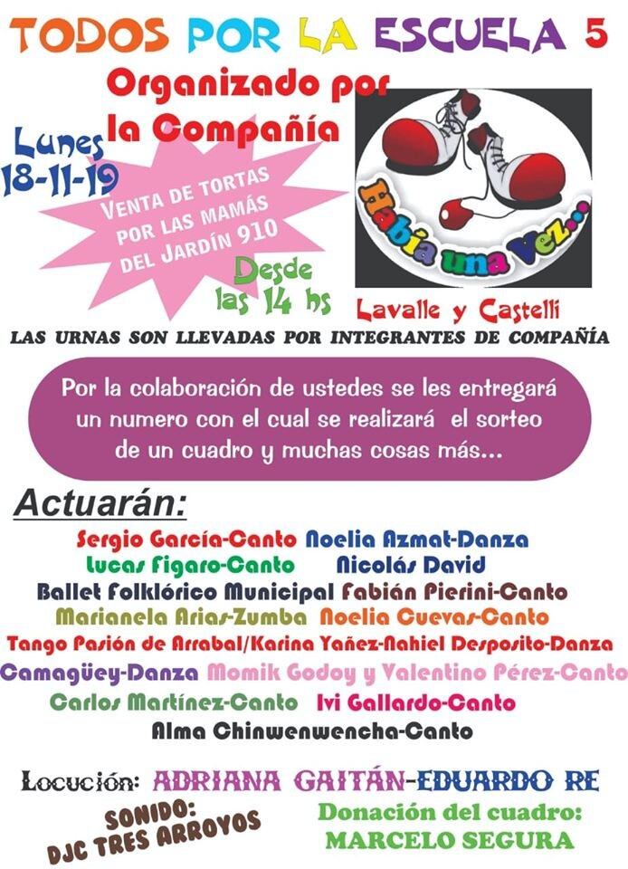 Festival Solidario, Todos por la Escuela 5 (facebook)