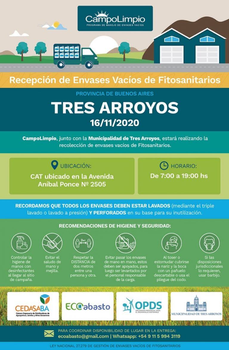 Campaña de recepción de envases  vacíos fitosanitarios