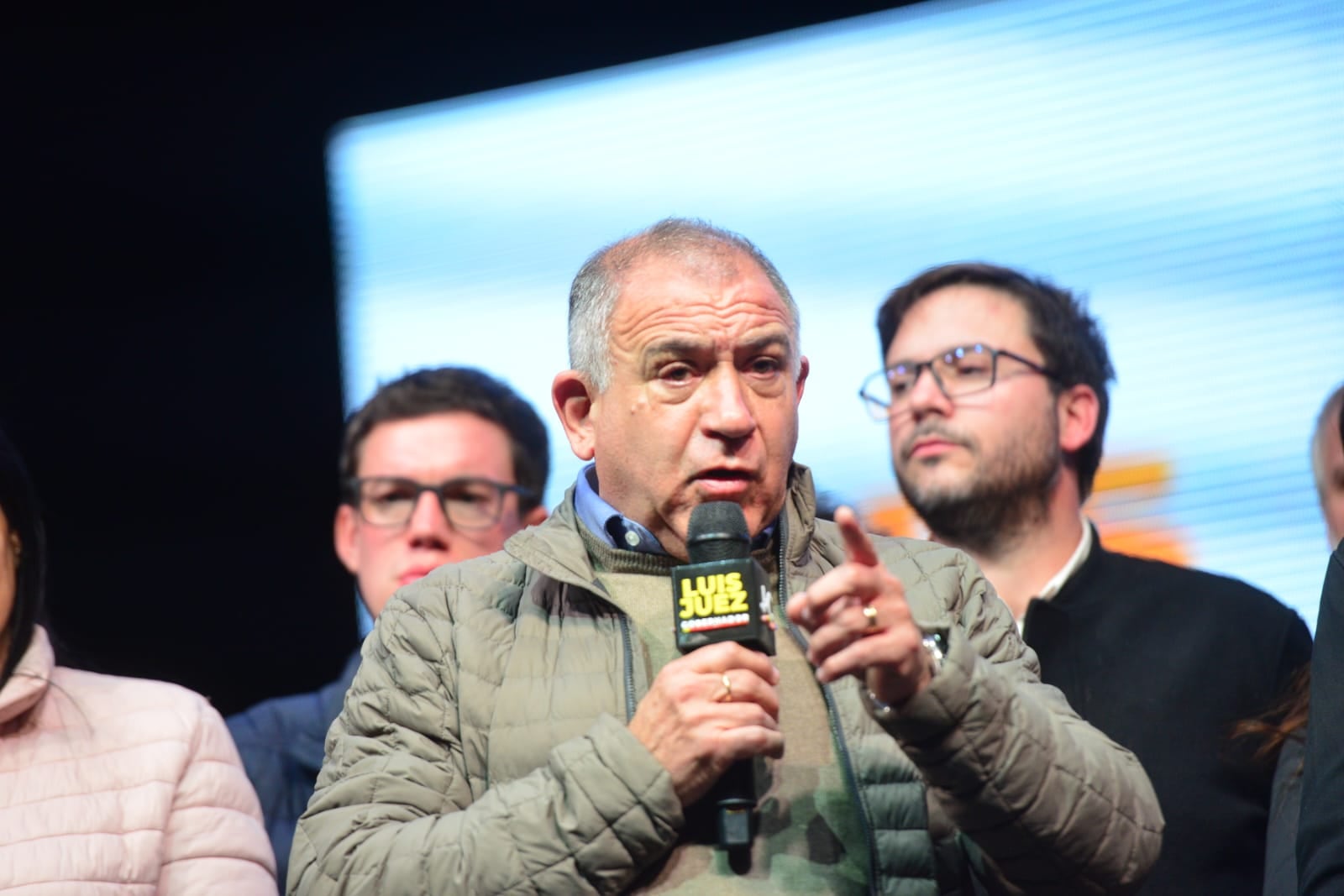 Luis Juez habló desde el búnker de Juntos por Córdoba. (Javier Ferreyra / La Voz)