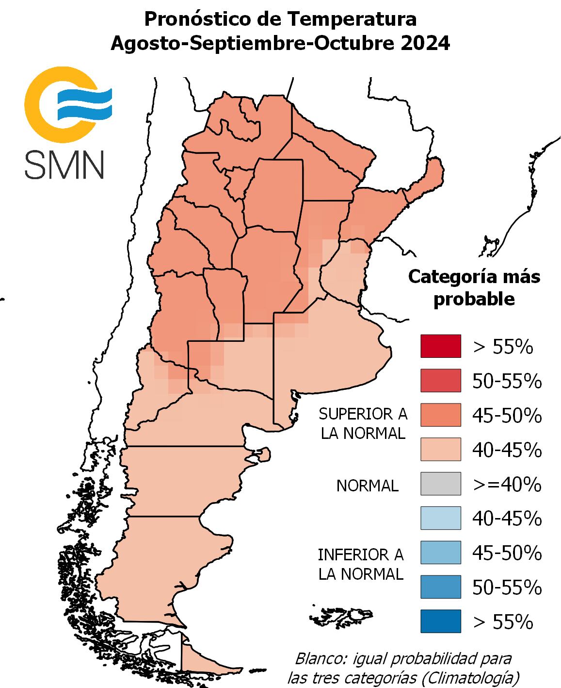 El SMN anunció el clima para los próximos tres meses.