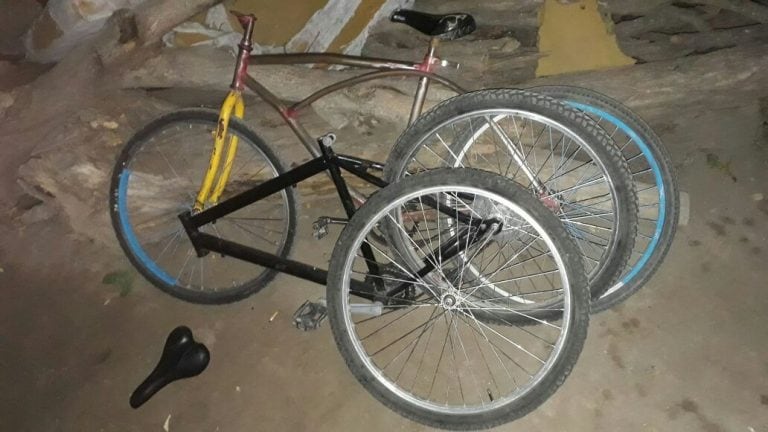 bicicletas desmanteladas