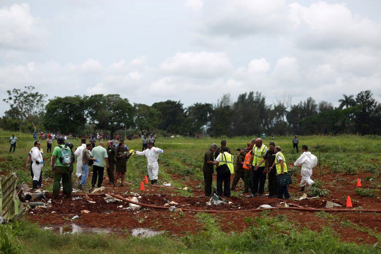 Accidente aéreo en Cuba. Foto: REUTER.