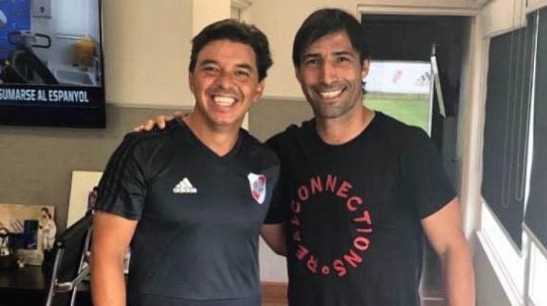 Marcelo Gallardo y Ernesto Farías.